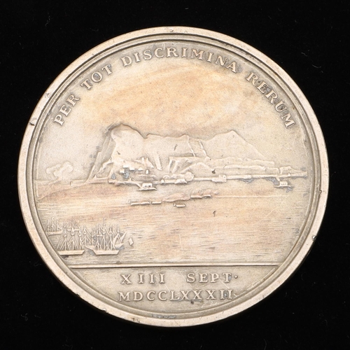 376 - ELLIOTT'S MEDAL FOR THE DEFENCE OF GIBRALTER, 1782. A medal commemorating the defence of Gibralter b... 