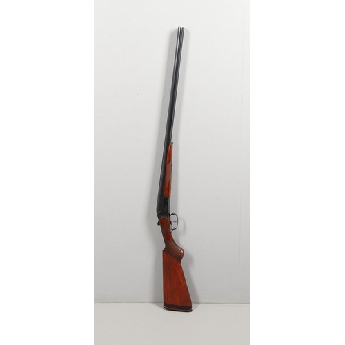 52 - A RUSSSIAN BIAKAL 12 BORE DOUBLE BARREL EJECTOR SHOTGUN. With 72.5cm side by side barrels numbered B... 