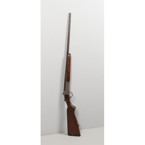 57 - A CANADIAN CODEY SINGLE BARREL 410 SHOTGUN. With a 66cm barrel, hammer action numbered 71968 and mar... 