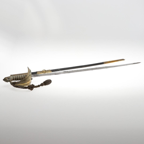 61 - AN 1827 PATTERN NAVAL OFFICERS SWORD BY WILKINSON. A fine Naval Officer's 1827 Pattern sword with an... 