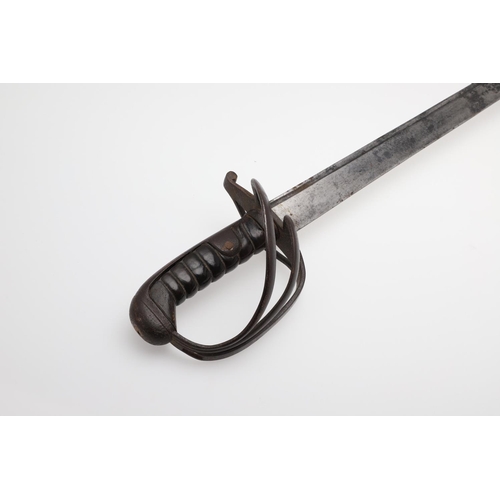 62 - A SWORD SIMILAR TO AN 1835 PATTERN CAVALRY TROOPERS SWORD. With a 76cm straight single sided blade w... 