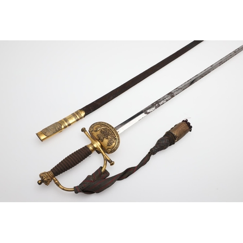 79 - A WILLIAM IV COURT SWORD BY FERMIN OF LONDON. With a 76cm tapering blade with pointed end, decorated... 