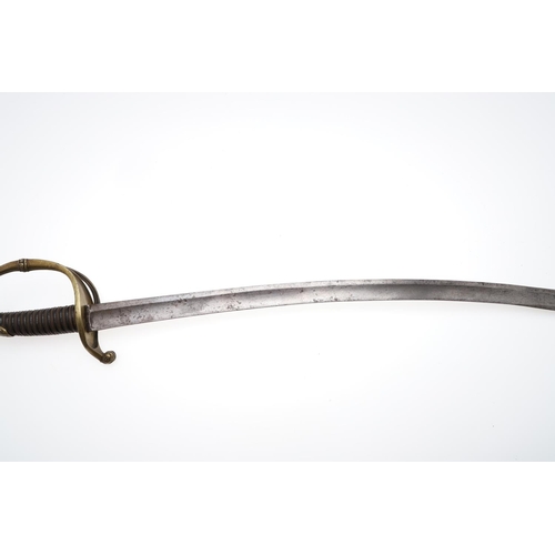 99 - A RUSSIAN 1826 PATTERN INFANTRY OFFICERS SABRE. With a 70cm curved fullered blade with pointed end, ... 