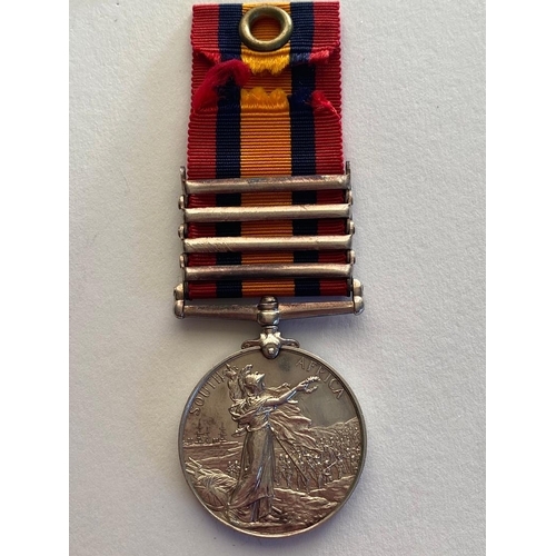 392 - A FOUR CLASP QUEEN'S SOUTH AFRICA MEDAL TO A FIRST WORLD WAR CASUALTY AT JUTLAND. A Queen's South Af... 