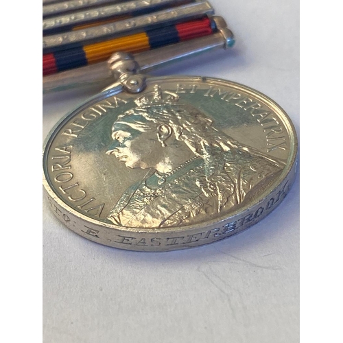 392 - A FOUR CLASP QUEEN'S SOUTH AFRICA MEDAL TO A FIRST WORLD WAR CASUALTY AT JUTLAND. A Queen's South Af... 