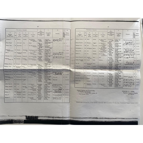 397 - A FIRST WORLD WAR FAMILY GROUP COMPRISING A MERCANTILE MARINE PAIR AND PAIR WITH MEMORIAL PLAQUE, AL... 