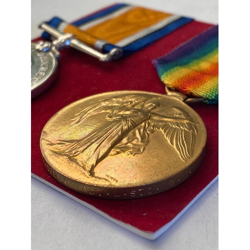 398 - A FIRST WORLD WAR BATTLE OF JUTLAND CASUALTY PAIR AND PLAQUE TO HMS QUEEN MARY. A Great War Pair com... 