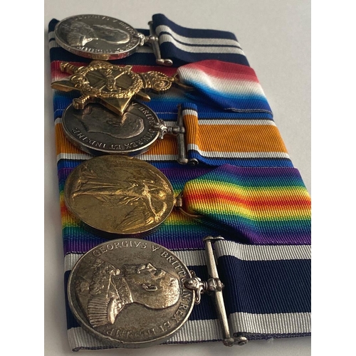 400 - A FIRST WORLD WAR DISTINGUISHED SERVICE GROUP OF FIVE TO A PETTY OFFICER FIRST CLASS. A group of fiv... 