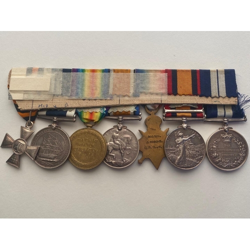 401 - A DISTINGUISHED SERVICE MEDAL GROUP OF SEVEN TO A CHIEF PETTY OFFICER AT THE BATTLE OF JUTLAND. A gr... 