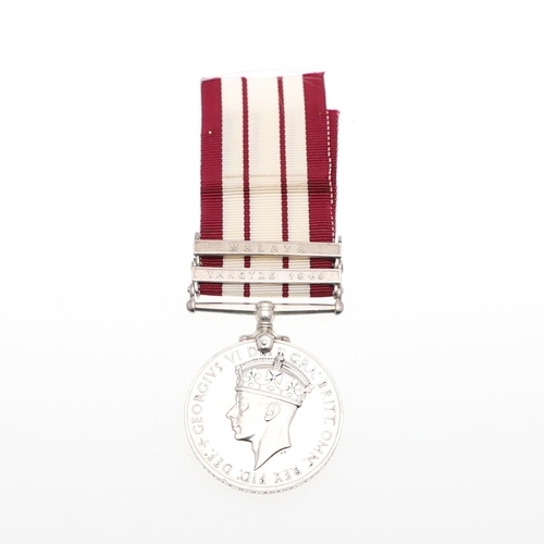 408 - A GEORGE VI NAVAL GENERAL SERVICE MEDAL TO A YANGTZE CASUALTY ABOARD H.M.S. CONSORT. A George VI Nav... 