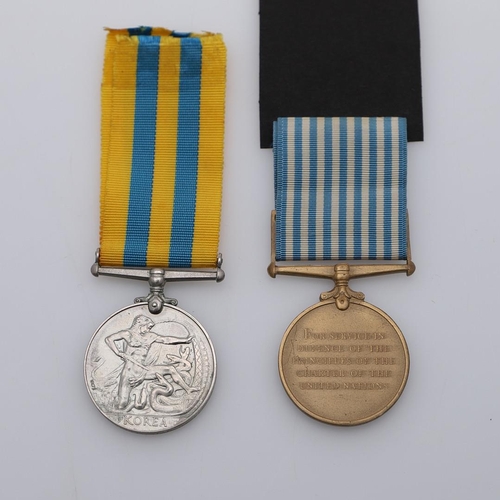 414 - A KOREAN WAR PAIR TO THE ROYAL NAVY. A Korean War Pair comprising Korea Medal 1951 and United Nation... 