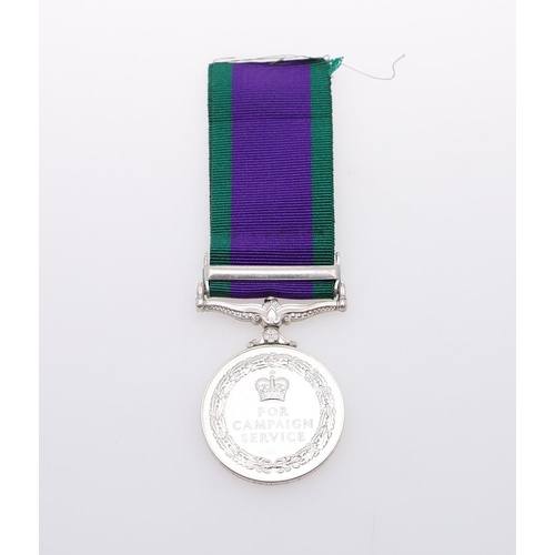 417 - A GENERAL SERVICE MEDAL 1962-2007 TO THE ROYAL NAVY WITH SOUTH ARABIA CLASP. A Queen Elizabeth II Ge... 