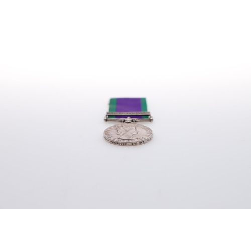 418 - A GENERAL SERVICE MEDAL 1962-2007 TO THE ROYAL NAVY WITH MALAY PENINSULA CLASP. A Queen Elizabeth II... 