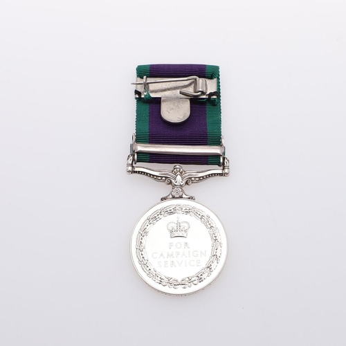 420 - A GENERAL SERVICE MEDAL 1962-2007 TO THE ROYAL NAVY WITH GULF CLASP. A Queen Elizabeth II General Se... 