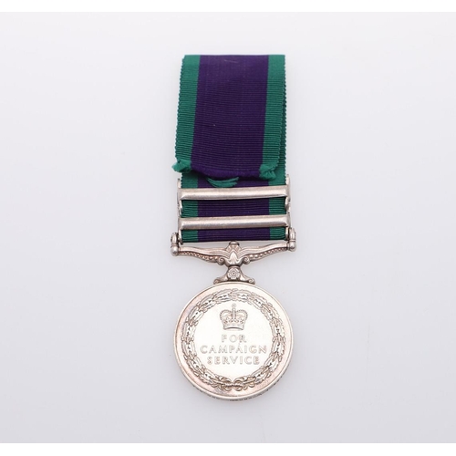 421 - A GENERAL SERVICE MEDAL 1962-2007 TO THE ROYAL NAVY WITH BORNEO AND MALAY PENINSULA CLASPS. A Queen ... 