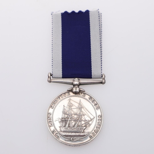 424 - A VICTORIAN ROYAL NAVY LONG SERVICE AND GOOD CONDUCT AWARD TO H.M. COASTGUARD. A Royal Navy Long Ser... 