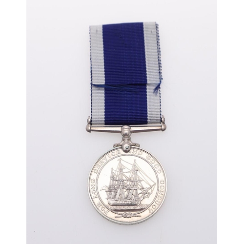 429 - A GEORGE V ROYAL NAVY LONG SERVICE AND GOOD CONDUCT AWARD TO H.M.S. DRAKE. A George V Royal Navy Lon... 