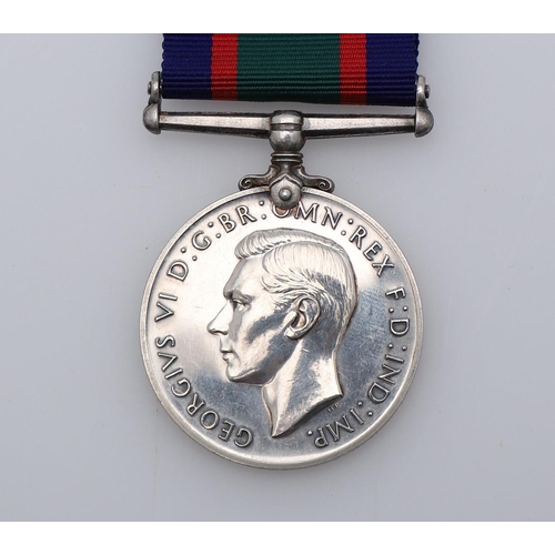 437 - A GEORGE VI ROYAL NAVAL VOLUNTEER RESERVE LONG SERVICE AND GOOD CONDUCT MEDAL. A George VI Royal Nav... 