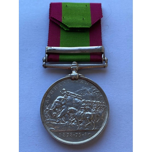 459 - AN AFGHANISTAN MEDAL TO THE 2/7TH FOOT. An Afghanistan 1878-80 Medal with Kandahar clasp named to 13... 