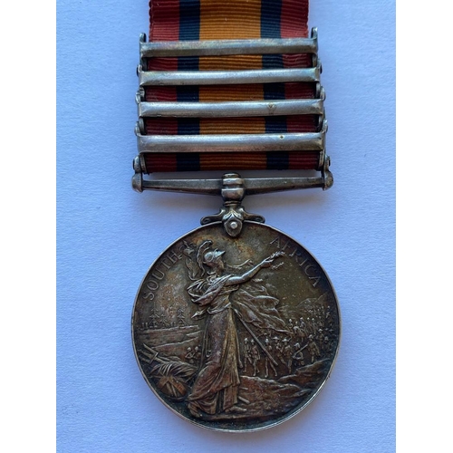 463 - A QUEEN'S SOUTH AFRICA MEDAL TO THE WILTSHIRE REGIMENT. A Queen's South Africa Medal with Cape Colon... 