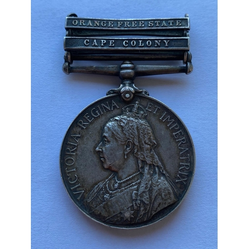 465 - A QUEEN'S SOUTH AFRICA MEDAL TO THE IMPERIAL YEOMANRY. A Queen's South Africa Medal with Cape Colony... 