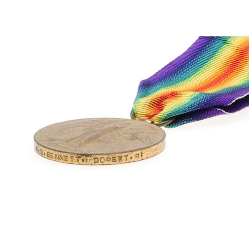 478 - A COLLECTION OF FIVE GREAT WAR VICTORY MEDALS TO THE DORSET REGIMENT. Five Great War Victory Medals ... 