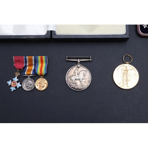 482 - A C.B.E. AND FIRST WORLD WAR PAIR TO WILLIAM RUNDLE HECKER. A Great war Pair comprising War Medal an... 