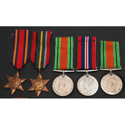 485 - A FIRST WORLD WAR 1914-15 STAR AND A COLLECTION OF SECOND WORLD WAR MEDALS AND RIBBONS. A Great War ... 