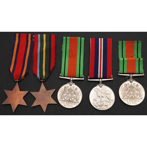 485 - A FIRST WORLD WAR 1914-15 STAR AND A COLLECTION OF SECOND WORLD WAR MEDALS AND RIBBONS. A Great War ... 