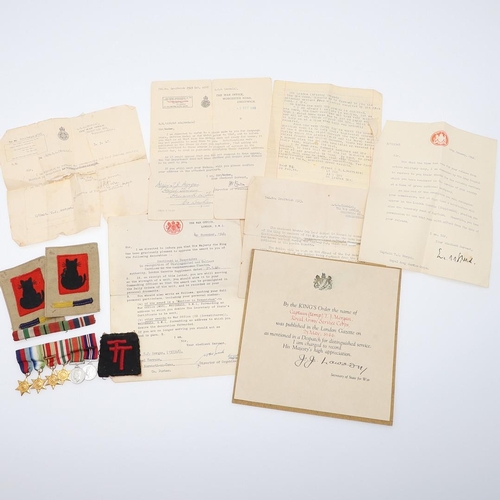 500 - A SET OF SECOND WORLD WAR MINIATURES AND MENTIONED IN DESPATCHES CERTIFICATE TO THE SERVICE CORPS. A... 