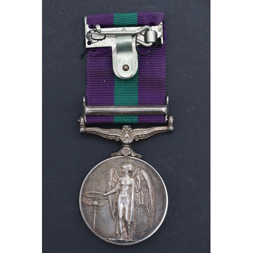 501 - A GENERAL SERVICE MEDAL WITH MALAYA CLASP TO THE ROYAL ARTILLERY. An Elizabeth II General Service Me... 