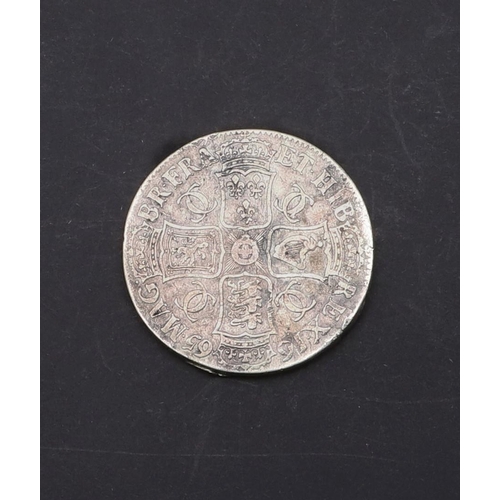 572 - A CHARLES II CROWN, 1665. A Charles II Crown, laureate and draped bust r. reverse with cruciform shi... 