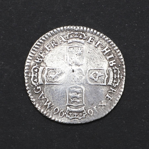 574 - A WILLIAM III SIXPENCE, BRISTOL 1690. A William III sixpence, first draped bust r. with B over E bel... 