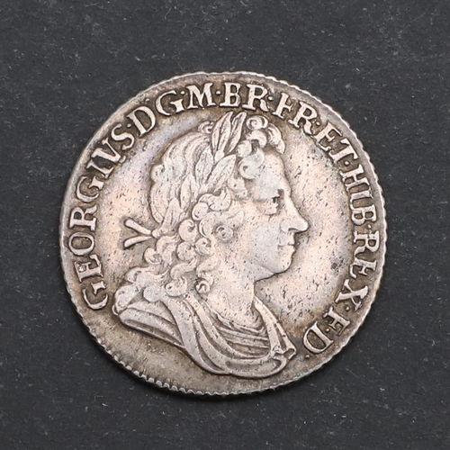 578 - A GEORGE I SHILLING, 1723. A George I Shilling, laureate and draped bust r., reverse with SSC for So... 