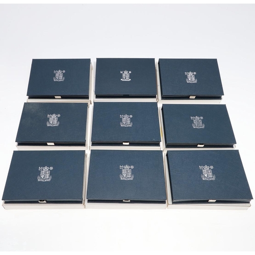 729 - A COLLECTION OF ROYAL MINT PROOF COIN COLLECTIONS 1983 AND LATER. A collection of Royal Mint Proof a... 