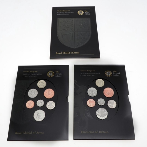 730 - A COLLECTION OF ROYAL MINT BRILLIANT UNCIRCULATED ANNUAL COIN COLLECTIONS. A collection for Royal Mi... 