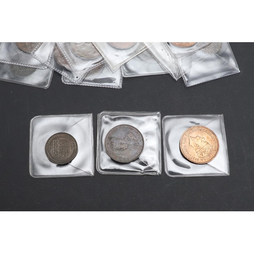 734 - A COLLECTION OF CHANNEL ISLAND COPPER. Jersey one twelfth of a shilling: 1877 (2), 1888 (2), 1909, 1... 