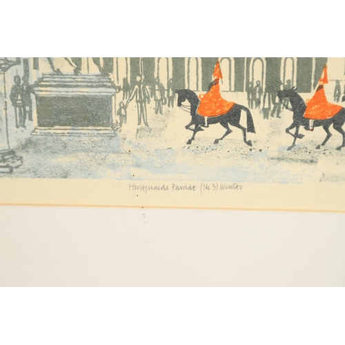 111 - ROBERT TAVENER (1920-2004). HORSEGUARDS PARADE (NO.1); HORSEGUARDS PARADE (NO.3) WINTER;. (d) Two, c... 