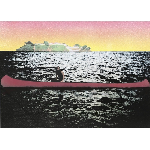 115 - PETER DOIG (B.1959). CANOE - ISLAND. (d) Screenprint, in colour, 2000, printed by Coriander Studios,... 