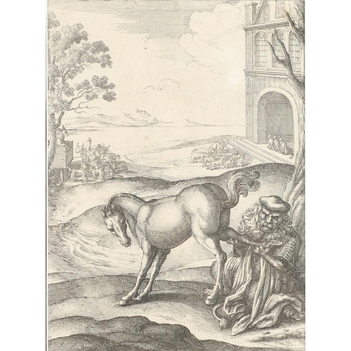 2 - WENCESLAUS HOLLAR (1607-1677). THE FABLES OF AESOP. Ten, etchings, from the set of 82, originally pu... 