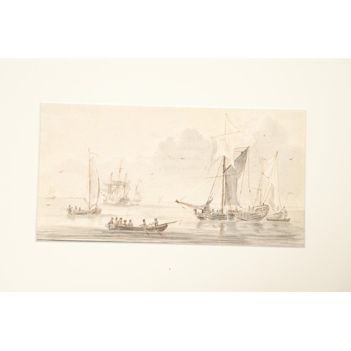 27 - A GROUP OF TWELVE MARINE WATERCOLOURS & DRAWINGS. To comprise examples by or attributed to Edward Du... 