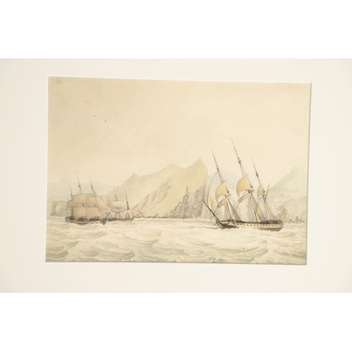 27 - A GROUP OF TWELVE MARINE WATERCOLOURS & DRAWINGS. To comprise examples by or attributed to Edward Du... 