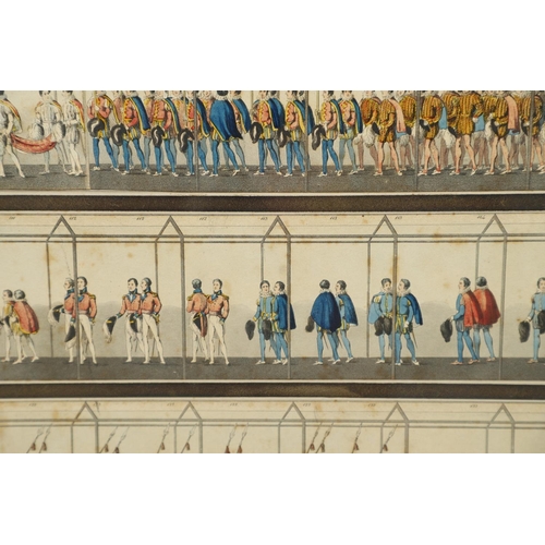 3 - WILLIAM SAMS (FL.EARLY 19TH CENTURY). PANORAMA OF THE CORONATION OF GEORGE IV, 19th JULY 1821 (Abbey... 