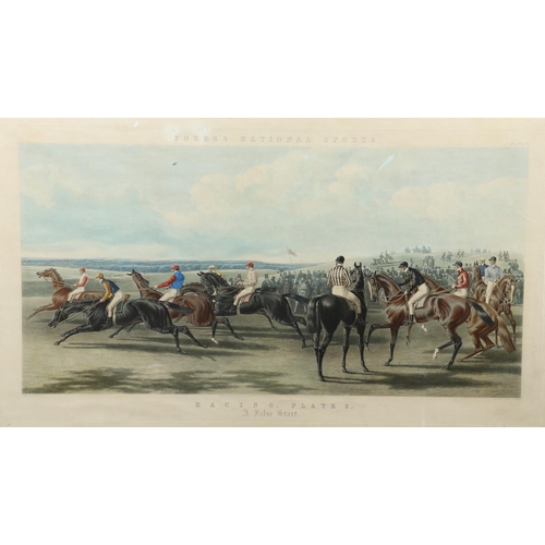 4 - JOHN FREDERICK HERRING (1795-1865). After. FORES'S NATIONAL SPORTS: RACING (PLATES 1-4). Four, aquat... 