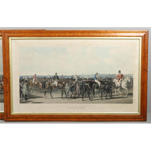 4 - JOHN FREDERICK HERRING (1795-1865). After. FORES'S NATIONAL SPORTS: RACING (PLATES 1-4). Four, aquat... 