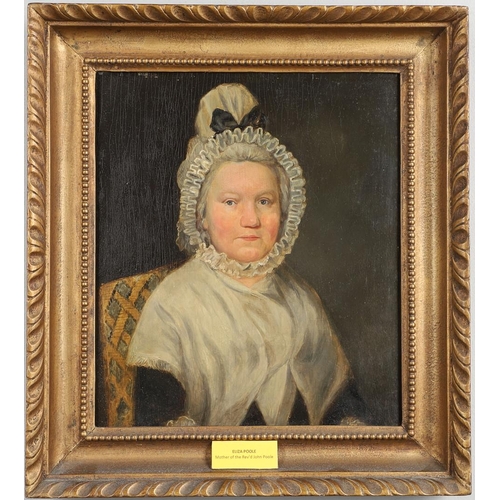 69 - ENGLISH SCHOOL, CIRCA 1800. PORTRAIT OF ELIZA POOLE (b.1734); AND OF HER SON, THE REVEREND JOHN POOL... 