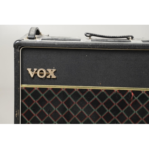 523 - LARGE VINTAGE VOX AC 30 GUITAR AMPLIFIER. A large Vox AC 30 twin guitar amplifier, Serial Number 355... 