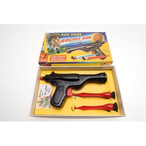 533 - DAN DARE BOXED ROCKET GUN & SPACE PILOT SUPER SONIC GUN. A boxed Merit Dan Dare Rocket Gun Safety Mo... 