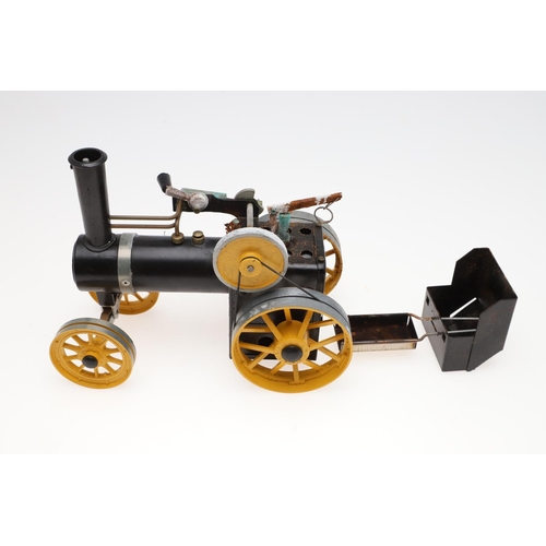 535 - MODEL STEAM ENGINES & MAMOD STEPHENSON'S ROCKET. Including a brass and copper model engine on a wood... 