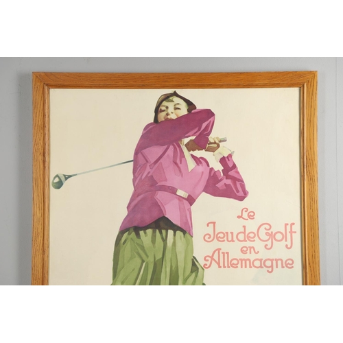 536 - VINTAGE FRENCH GOLF POSTERS - MARSEILLE & ANOTHER. Including a vintage poster of 'Golf Club Marseill... 